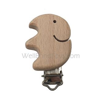 Wooden Cute Animal Shape Baby Teether Teething clip Toy